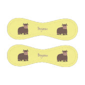 Balle De Baseball Drôle joyeux yak mangeant de l'herbe dessin d'illu (Panneaux)