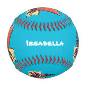 Balle De Baseball Drôle mignon caricature pourpre crabe ermite (Devant)