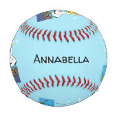 Balle De Baseball Drôle pélican de pêche (Devant)