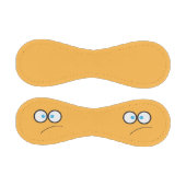 Balle De Baseball Drôle visage effrayé par la nouveauté (Panneaux)