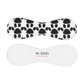 Balle De Baseball Du Chien Noir & Blanc #1 Papa Baseball (Panneaux)