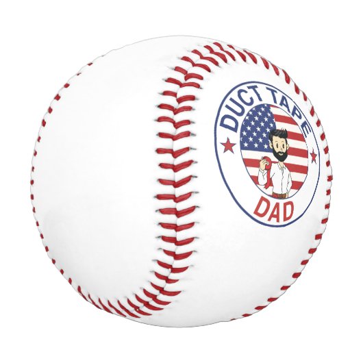Balle De Baseball Duct Tape Dad - Baseball (Angle)