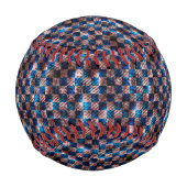 Balle De Baseball Échecs rustiques sous forme d'rayures croisées (Dos)