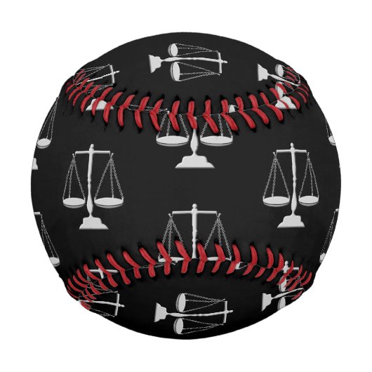 Balle De Baseball Échelles de justice Avocat Juge Paralégal (Devant)