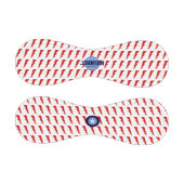 Balle De Baseball éclair rouge-bleu personnalisé (Panneaux)