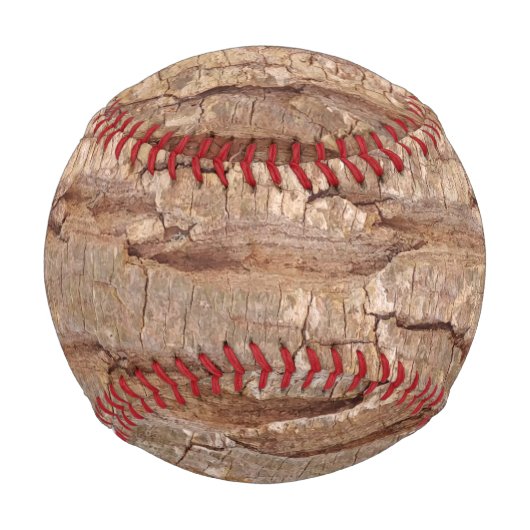 Balle De Baseball écorce d'arbre (Devant)