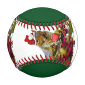 Balle De Baseball Écureuil de Noël (Dos)