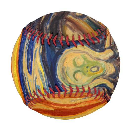 Balle De Baseball Edvard Munch - Le cri 1910 (Devant)