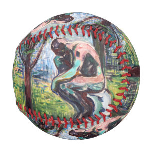 Balle De Baseball Edvard Munch - Le penseur de Rodin