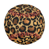 Balle De Baseball Elegant Brown Leopard Spots Wild Animal Glam (Dos)