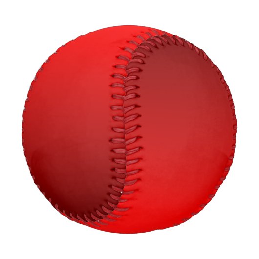 Balle De Baseball Élégant dégradé rouge (Angle)