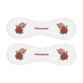 Balle De Baseball Élégant rose rose Roses Floral Custom (Panneaux)