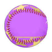 Balle De Baseball Élepée colorée sur violet (Devant Gauche)