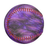 Balle De Baseball Empreinte de fourrure violette (Devant Gauche)