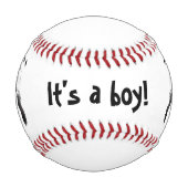 Balle De Baseball Empreintes de pieds pour bébé, Baby shower (Devant)