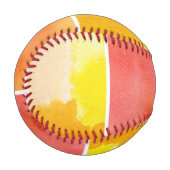 Balle De Baseball Ensemble d'aquarelle abstraite peinte à la main (Devant Gauche)