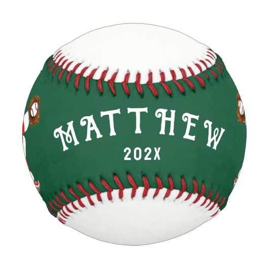 Balle De Baseball Ensemble de Noël de baseball (Devant)