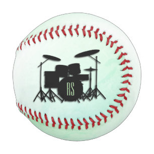 Balle De Baseball Ensemble de tambour monogramme vert