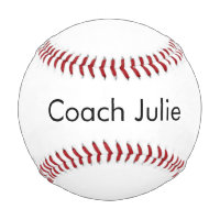 Entraîneur d'équipe de baseball enfant Nom personn