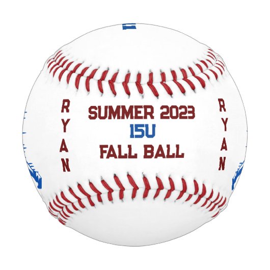 Balle De Baseball Équipe de baseball personnalisée (Devant)