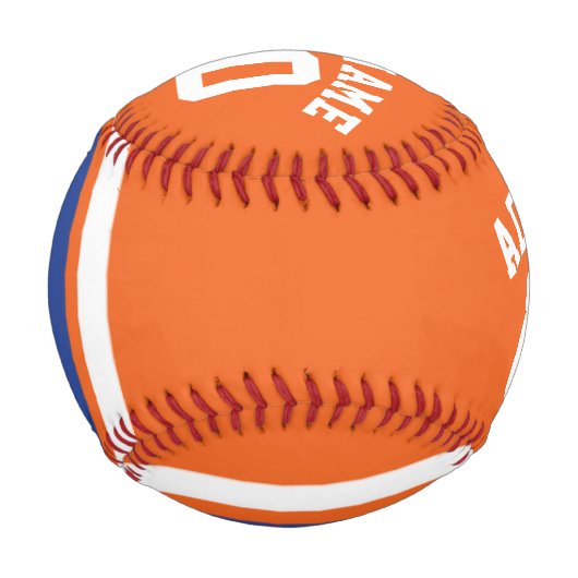 Balle De Baseball Équipe Jersey avec nom et numéro personnalisés (Dos)