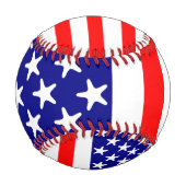 Balle De Baseball États-Unis Drapeau américain étoiles et rayures (Dos)