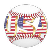 Balle De Baseball États-Unis - États-Unis d'Amérique - Drapeau - Pat (Devant)