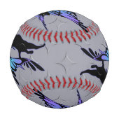 Balle De Baseball Étoile de chat cosmique (Devant)