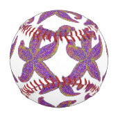 Balle De Baseball étoile de mer violette Thunder_Cove n'importe quel (Dos)