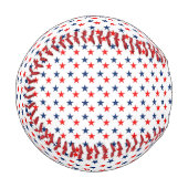 Balle De Baseball étoile rouge, blanche et bleue patriotique (Devant Gauche)