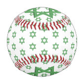 Balle De Baseball Étoile verte de David sans couture (Dos)