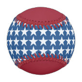 Balle De Baseball étoiles américaines personnalisées (Dos)