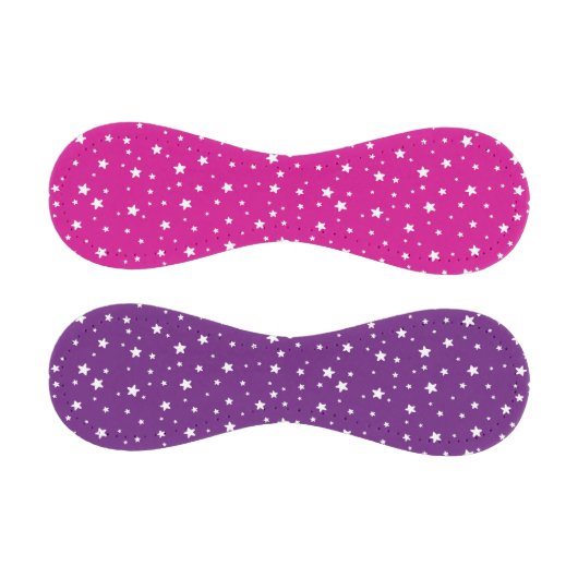 Balle De Baseball Étoiles blanches sur baseball violet et rose (Panneaux)