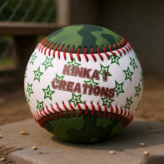 Balle De Baseball Étoiles Camo