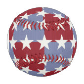 Balle De Baseball Étoiles et bandes monogrammes (Devant)