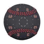 Balle De Baseball Étoiles et motif d'engin spatial unique (Devant)