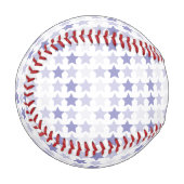 Balle De Baseball Étoiles Patriotique Blue Ombre (Devant Gauche)