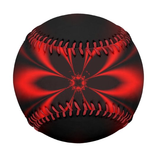 Balle De Baseball Explosion Florale Rouge (Dos)