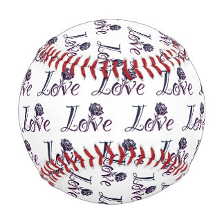 Balle De Baseball Expressions élégantes : L'art de l'amour et du Ros
