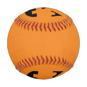 Balle De Baseball Face du Citrouille Halloween Jack-o'-lantern (Dos)
