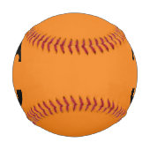 Balle De Baseball Face du Citrouille Halloween Jack-o'-lantern (Devant)