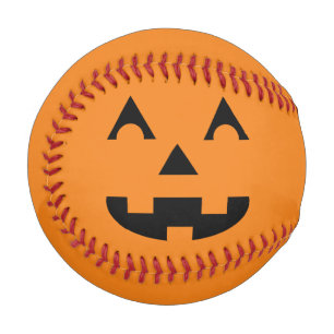 Balle De Baseball Face du Citrouille Halloween Jack-o'-lantern