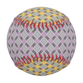 Balle De Baseball Faded Circle Grid par Kenneth Yoncich (Dos)