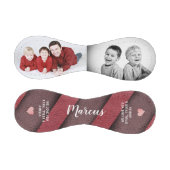 Balle De Baseball Famille 2 Photo Collage Cuir Imprimer Fête des Pèr (Panneaux)