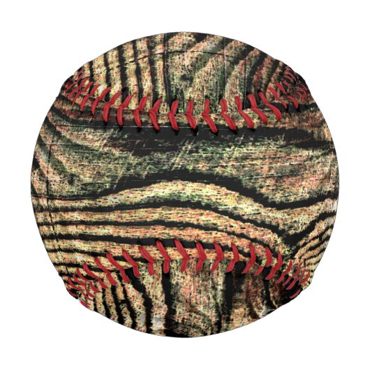 Balle De Baseball Faux Wood (Devant)