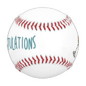 Balle De Baseball Félicitations au joueur de baseball avec champagne (Devant)