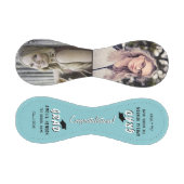 Balle De Baseball Félicitations Grad Mint Blue 2 Photo Graduation (Panneaux)