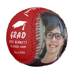 Balle De Baseball Félicitations Grad Red Graduation Cap 2 Photo