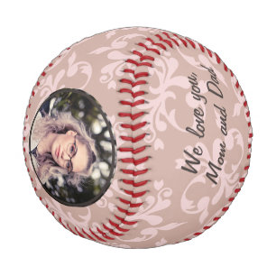 Balle De Baseball Félicitations Pink Ornaments Graduation Photo B