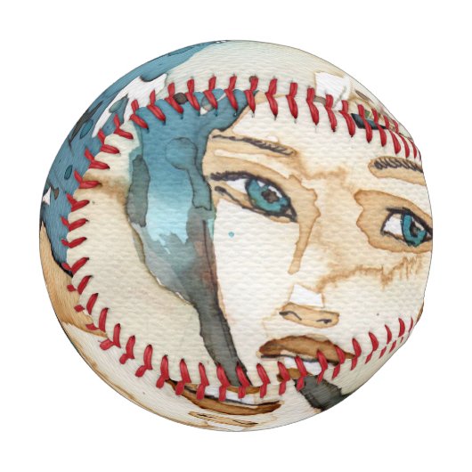 Balle De Baseball Femme bleue (Devant Gauche)